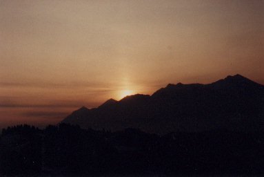 Sunrise over the Wetterstein mountains