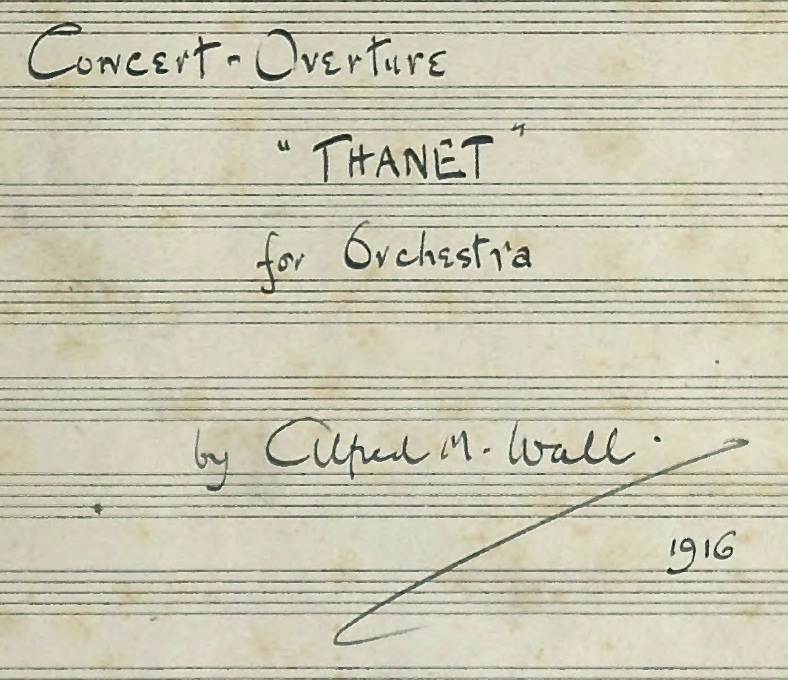 Thanet overture title page
